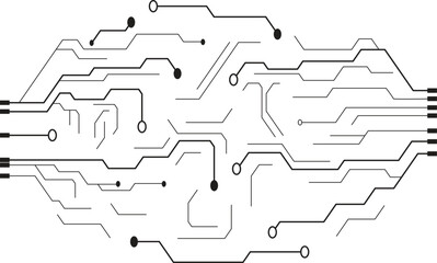 Technology modern design concept. abstract texture background. Dots and lines connection circuit design