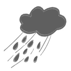 clouds with raindrops aesthetics cutes illustration