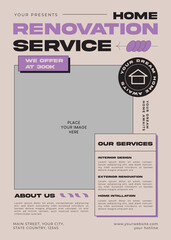 Home Renovation Service Flyer
