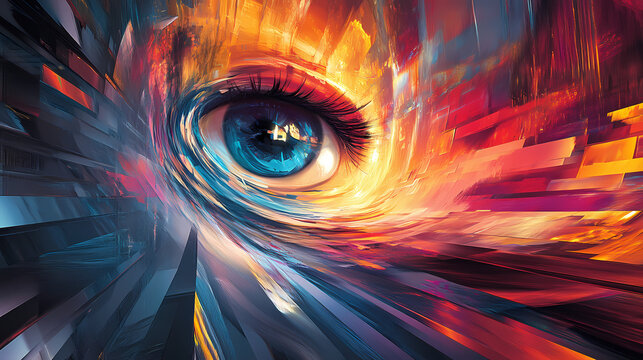 Modern visual design solutions for innovative commercial spaces. Illusory. Illustration