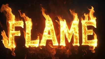 Flame text effect, fire orange color editable text style on dark grunge textured background