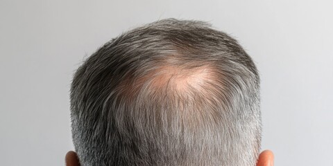 Obraz premium Person with gray hair