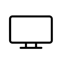 Computer Monitor Symbol Representing Technology, Display, and Digital Workspaces