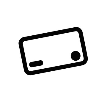 recommend clip art: Minimalist Credit Card Icon Representing Secure Online Transactions, Banking, and Finance in Simple Line Art Style