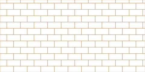 Naklejka premium White brick wall texture and white brick wall and White brick wall texture background for stone tile block painted. white brick wall background.