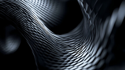 Abstract monochrome backdrop featuring a warped checkered design creating an illusory effect. Illusory. Illustration