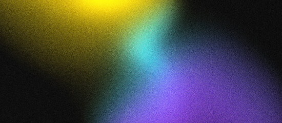 Grainy rainbow color gradient background blazing noise texture effect banner in the background
