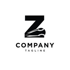 Letter Z Baseball Logo Icon Vector