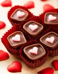 Heart-shaped chocolate perfect for confession. valentines day