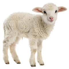 Fototapeta premium Lamb isolated on a transparent background