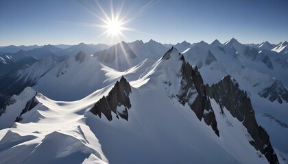 Mountain Background Mount Everest Sunset Sunrise Landscape Natural Beauty Peaks Hills Volcano View