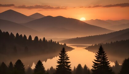 Obraz premium Mountain Background Mount Everest Sunset Sunrise Landscape Natural Beauty Peaks Hills Volcano View