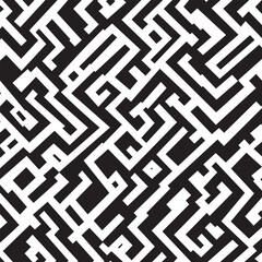 Abstract Black and White Pattern