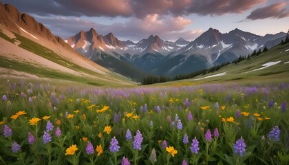 Obraz premium Mountain Background Mount Everest Sunset Sunrise Landscape Natural Beauty Peaks Hills Volcano View