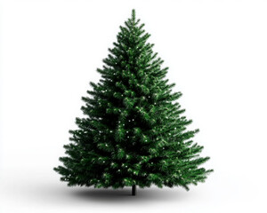 Fototapeta premium A vibrant Christmas tree ready for holiday decorations.