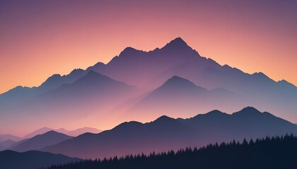 Mountain Background Mount Everest Sunset Sunrise Landscape Natural Beauty Peaks Hills Volcano View