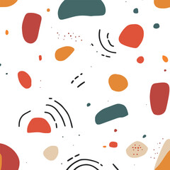 Abstract Colorful Shapes Pattern