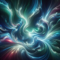 Obraz premium Aurora inspired design This holography piece captures the essenc