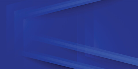 Abstract modern blue horizontal banner background with geometric diagonal overlay layer and glowing lines. eps 10