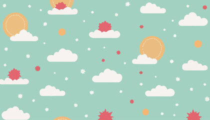 Whimsical Sky Pattern