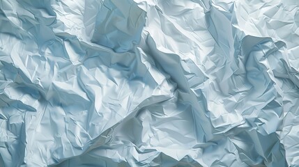 Obraz premium The wet crumpled white paper texture for the header back