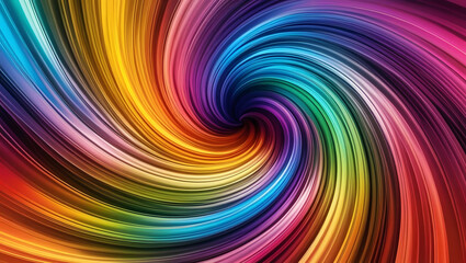 Obraz premium Rainbow Swirl Vortex 