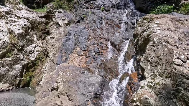 Kondalilla Falls Waterfall in the Lush Rainforest of Sunshine Coast Hinterland, Queensland &ndash; Hiking in Kondalilla National Park