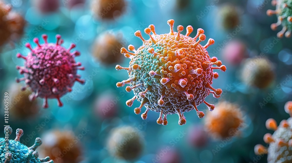 Aufkleber a dynamic lab scene focusing on tissue engineering and regenerative medicine stock photo with side c