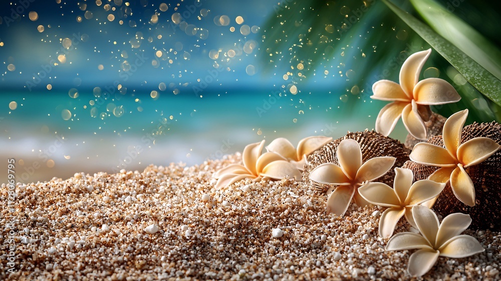 Poster a tranquil spa experience with a focus on exfoliation and hydration for glowing skin stock photo wit
