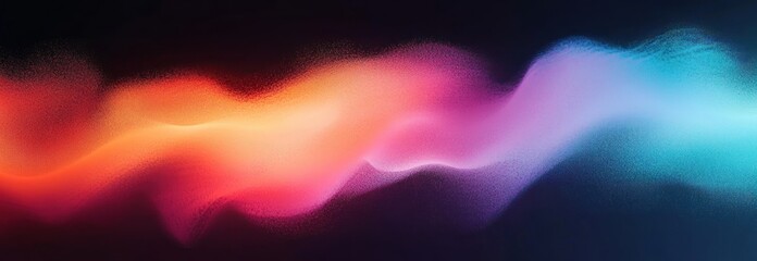 Abstract Gradient Poster Design with Grainy Background and Copy Space for Web Page Banner