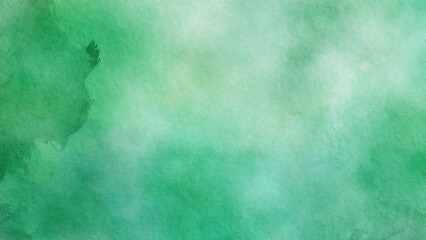Enchanted Green Waves A Mesmerizing Abstract Watercolor Journey Through Fluid Motion and Lush Shades of Forest and Mint