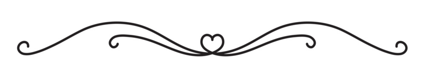 Vintage decorative lines. text dividers. Line border. Lines separators, Borders, Vintage dividers, Underline elements. Vector illustration