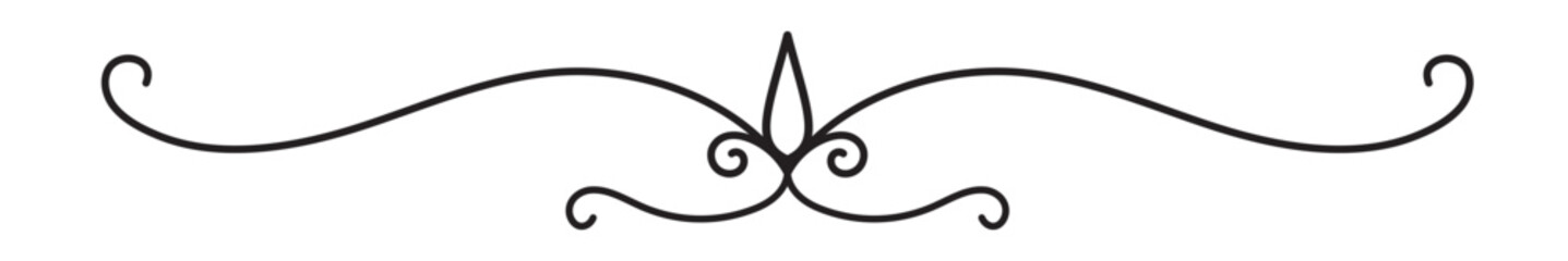 Vintage decorative lines. text dividers. Line border. Lines separators, Borders, Vintage dividers, Underline elements. Vector illustration