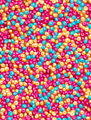 background with colorful beads circles