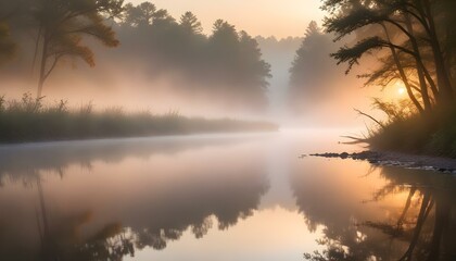 Fototapeta premium Morning Sunrise Evening Sunset Ocean Palm Coconut Tree Sunlight Peaceful Horizon Background Texture