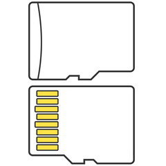 white micro sd illustration