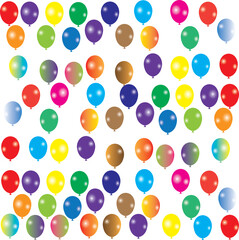 Balloon background design. Birthday balloon design.