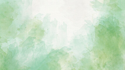 Enchanted Green Waves A Mesmerizing Abstract Watercolor Journey Through Fluid Motion and Lush Shades of Forest and Mint