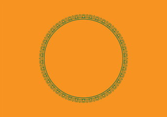 Circle frame detail vector design set. Simple ornament design for labels, covers, invitation cards.