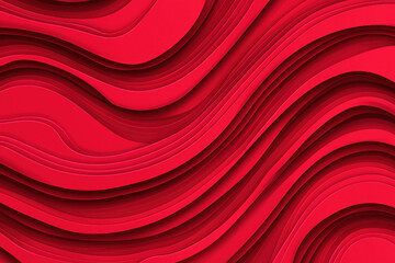 Vibrant red waves with dynamic flowing textures create stunning visual