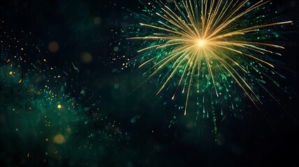 Fototapeta premium background copy space explosion of fireworks with bright colors, new year, festival, greeting