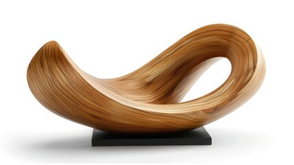 A modern decorative item, isolated on a white background