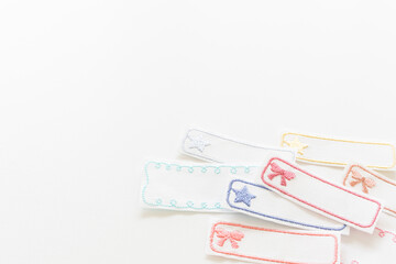 入学準備のお名前シール　アイロンシール　名前テープ　新入生　一年生