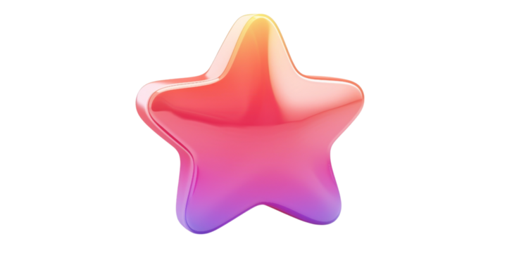 Vibrant Gradient Star Icon