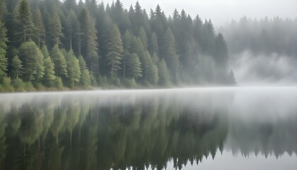 Fototapeta premium Green Forest Sun Sky Pine Bamboo Trees Jungle Canopy Background Summer Spring Autmn Camping Travel