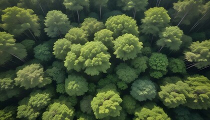 Green Forest Sun Sky Pine Bamboo Trees Jungle Canopy Background Summer Spring Autmn Camping Travel