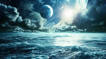 science fiction wallpaper Beauty of deep