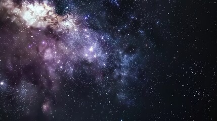 Perfect starry night sky background oute