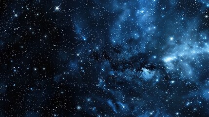 Blue watercolor space background 