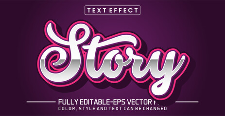 Story  font Text effect editable